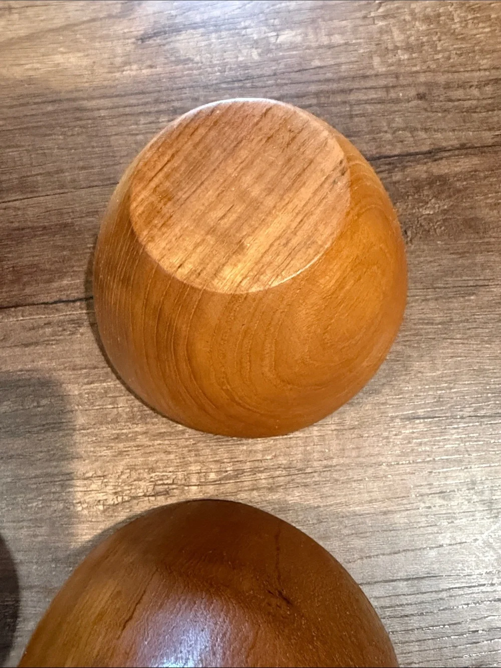 Dolphin Genuine Teakwood Serving Bowls - Set of 4, Warm Brown